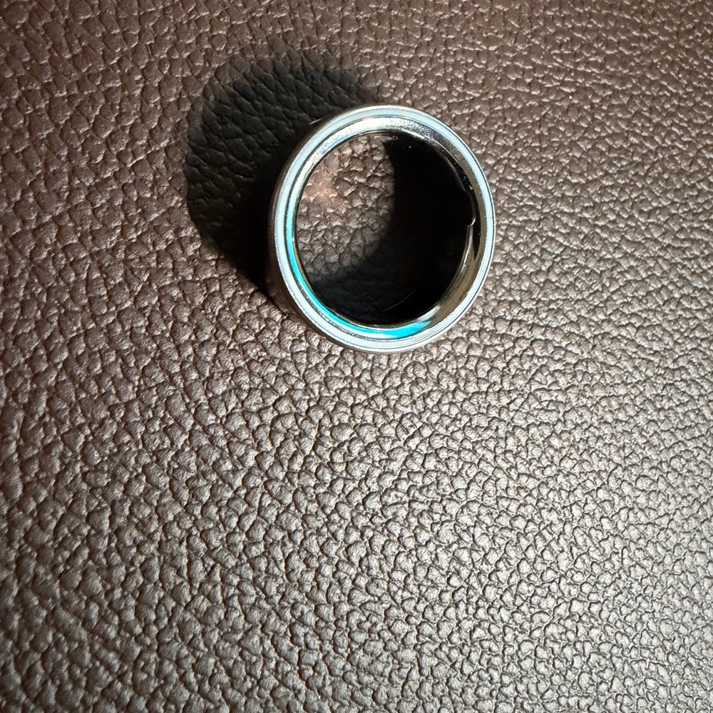 Oura brushed Silver Ring size 8